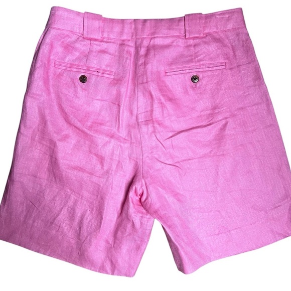 J. Crew Linen Shorts Women’s 4 Small Pink 7.5” Inseam Pockets Preppy Beach - Picture 2 of 7